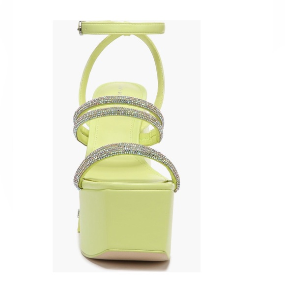 Circus NY Sam Edelman Mila Jewel Straps Platform Sandals Sunny Lime Women’s 8 - Picture 7 of 15